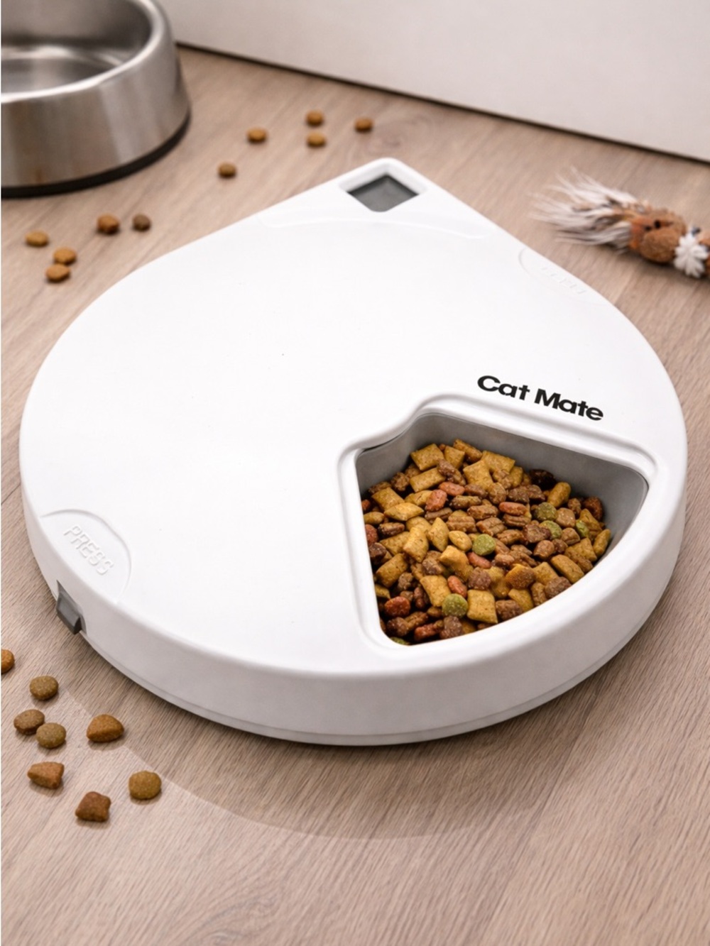 Automatic 5 Bowl Digital Timer-Controlled Pet Feeder Cat, Guinea Pig Hamster etc